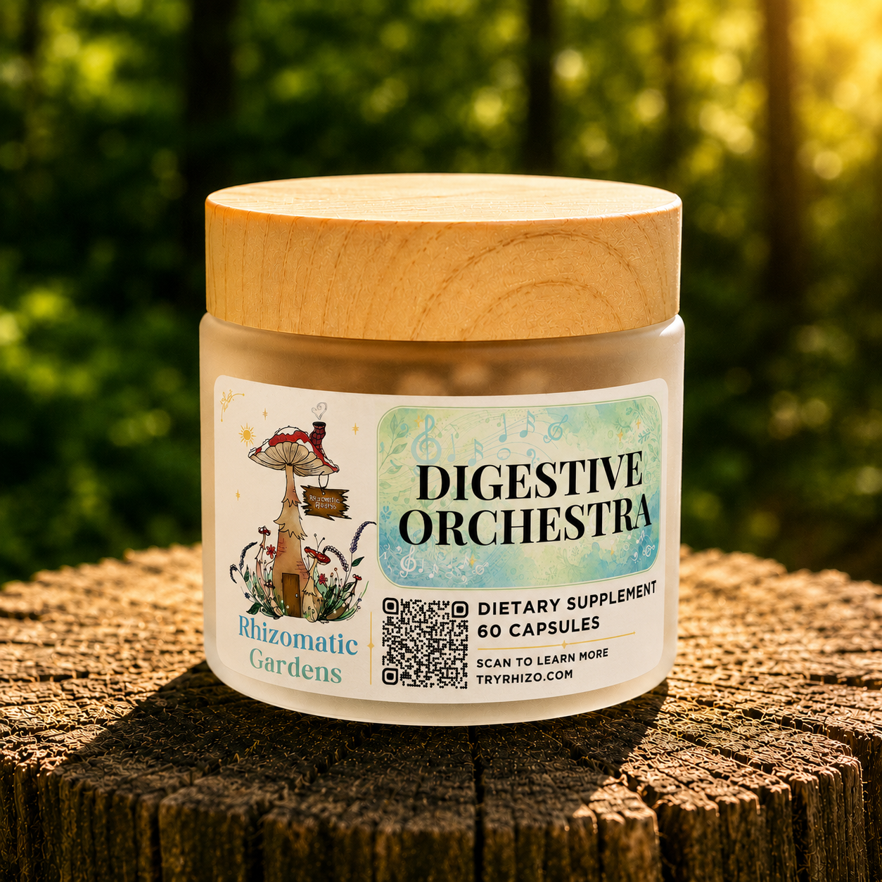 Digestion mushroom stack